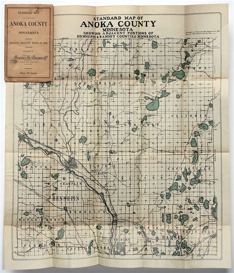 Mn Anoka County Standard Map Of Anoka County The Old Map Gallery