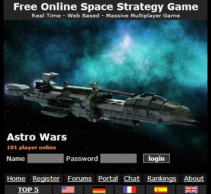 Astro Wars - Browser Based Games