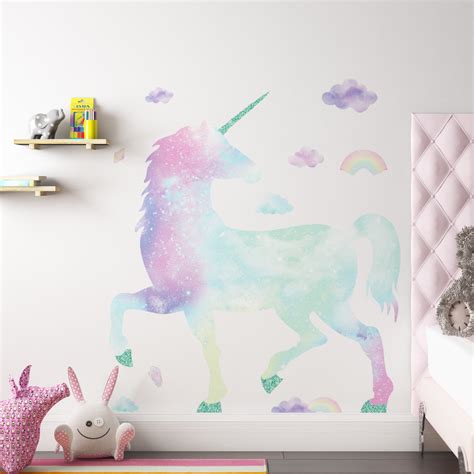 31 Unicorn Personalised Wall Sticker Peaceloveserena