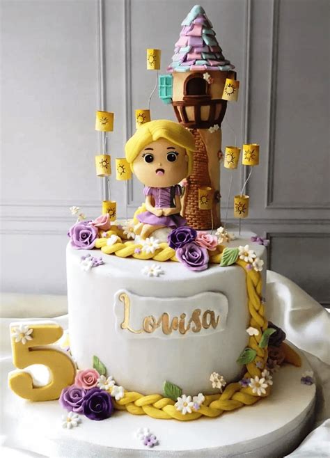 Rapunzel Birthday Cake Ideas Images Pictures