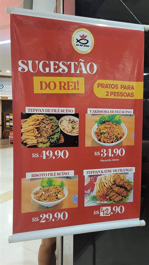 Menu Em Rei Do Sushi Grand Shop Messejana Temaki Combinados Yakissoba