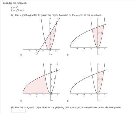 Answered Consider The Following Y X² Y √8 X Bartleby