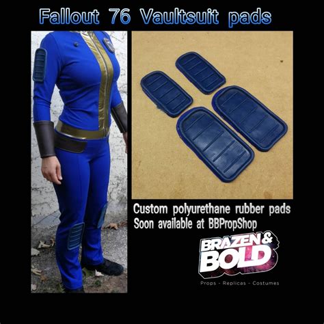 Fallout 76 Vaultsuit Rubber Pads Etsy Uk