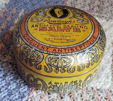 Vintage Rawleigh S Antiseptic Healing Salve Carbolic Acid For Man And