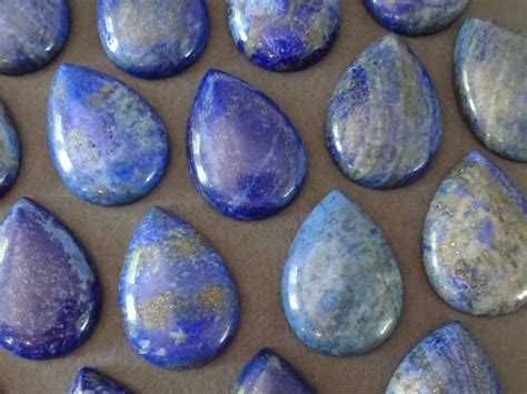 Mm Natural Lapis Lazuli Gemstone Cabochon Dyed Teardrop Cabochon