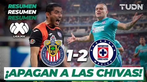 Resumen Y Goles Chivas 1 2 Cruz Azul Liga Mx J 6 CL 2020 TUDN