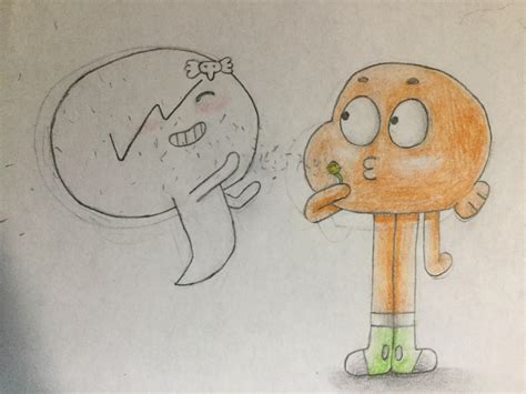 Gumball Darwin And Carrie Darwin still being drowsy darwin lazily tries ...