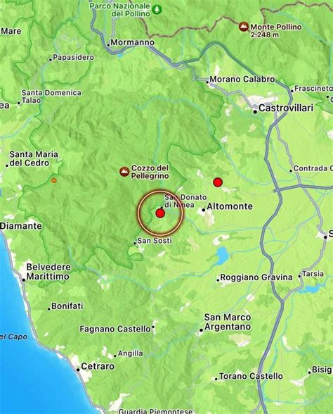 Scossa Di Terremoto A Cosenza Avvertita Dalla Popolazione MAPPE