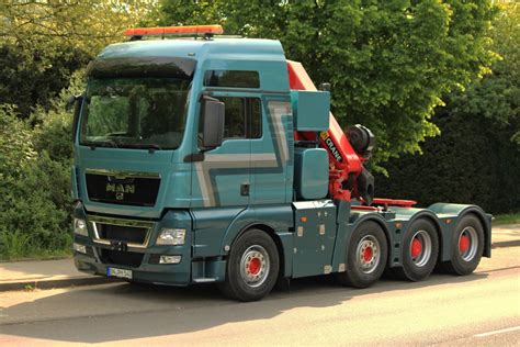 MAN TGX 41 540 Sattelzugmaschine Mit Palfinger Kranaufbau Am 21 04 2014