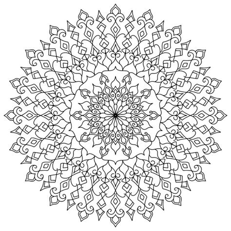 Hermoso Dise O De Mandala Floral Vector Premium