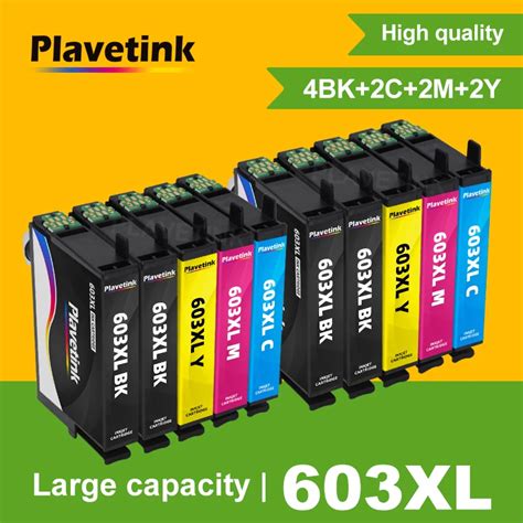 Plavetink For Epson 603XL 603 T603XL Ink Cartridges T603 Expression