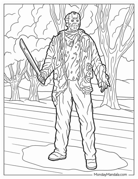 Freddy Vs Jason Coloring Pages