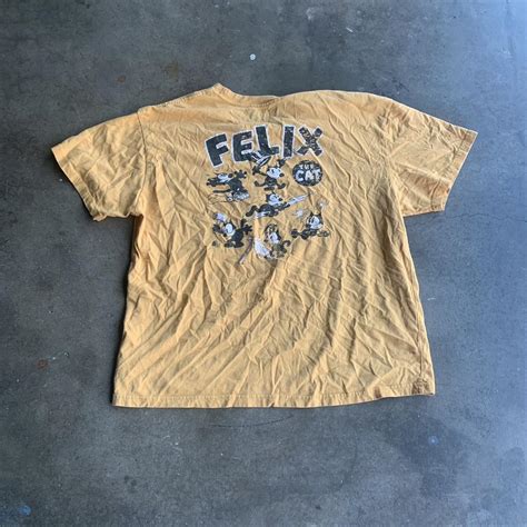 Vintage Y2k Felix The Cat Double Sided Graphic T Depop