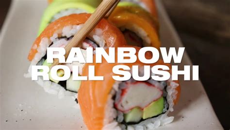 Rainbow Roll Sushi