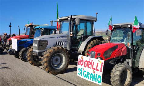 Sciacca Palermo Prosegue La Protesta Trattori Gli Agricoltori Della