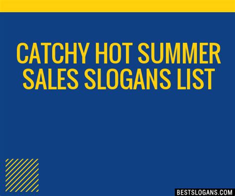 100 Catchy Hot Summer Sales Slogans 2024 Generator Phrases And Taglines