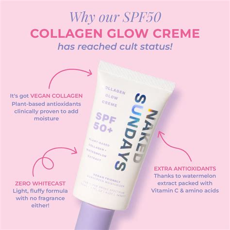 🎉 Our cult SPF50 Collagen Glow Creme is back in stock! | Sunscreen ...