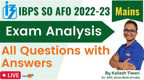 IBPS AFO Mains Exam Analysis All 60 Questions Answers Expected