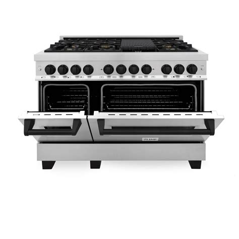 Zline Autograph Edition 48 Inch 60 Cu Ft Dual Fuel Range With Gas S