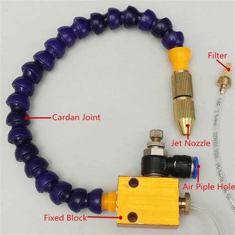 Mist Coolant Lubrication Spray System For 8mm Air Pipe Cnc Lathe Mill