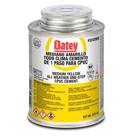 Cemento Para Cpvc Gold Flowguard Oatey Ml Oz Mx Bedon