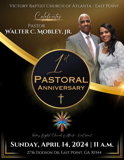 Pastor Mobley's First Pastoral Anniversary by Victory Baptist Church of ...