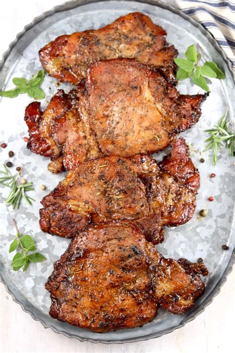 Easy Marinated Pork Chops {grilled Or Baked} Miss In The Kitchen