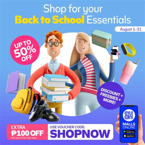 Gear Up For The School Year With Sm Malls Online App Exciting Back To