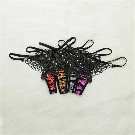 1 Pcs Ladies Sexy Temptation Leopard Butterfly Underwear Panties G