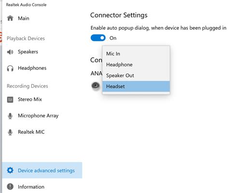 Fix For Realtek 3 5mm Jack Not Detecting Headset Mic And Realtek Audio Console Not Opening R