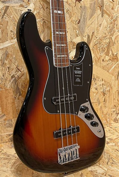 Fender Vintera 70s Jazz Bass 3 Color Sunburst With Pau Ferro Reverb