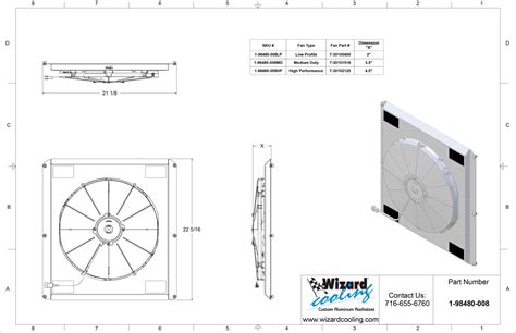 Wizard Cooling Inc Hp Ford Trucks Shroud W High