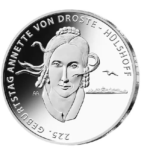 BRD 20 Euro Silbermünze 2022 225 Geburtstag Annette von Droste Hülshoff