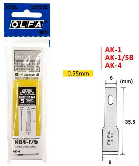 KB4-F/5 Lâminas 5 Unidades Olfa - Griffin - PY