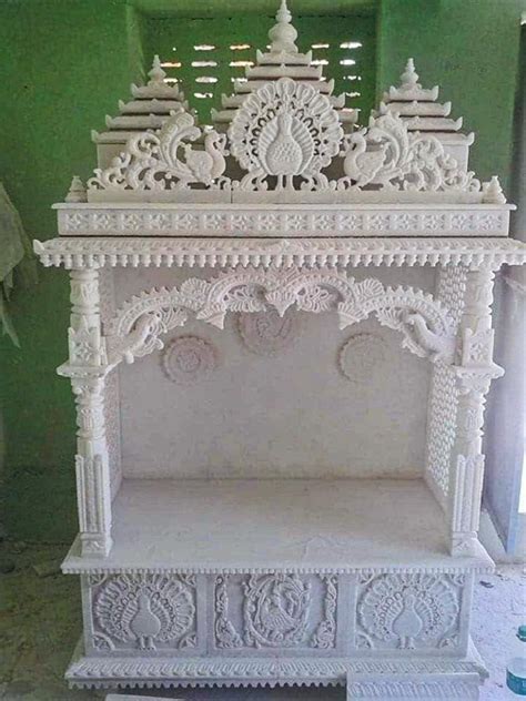 Makrana White Marble Temple Design Antique Size X Cm At Rs