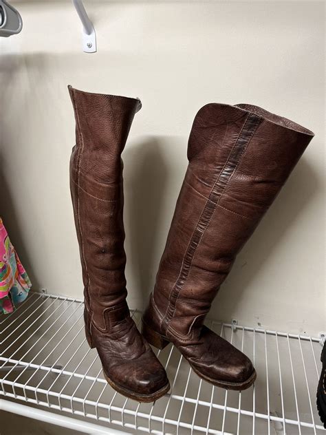 Rare Vintage Frye Otk Campus Boots Whiskey Brown Leat Gem