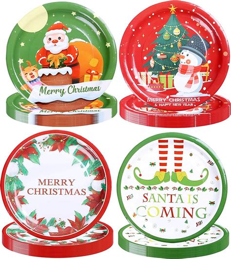 Fun And Festive Santa Claus Plates