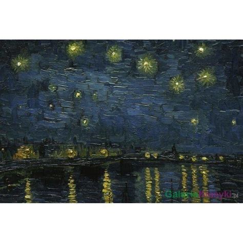 Gwiaździsta noc nad Rodanem Vincent Van Gogh