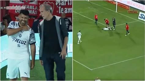 Preocupación Por El Kun Agüero En Un Partido Homenaje De Independiente Se Le Salió El Hombro Tn