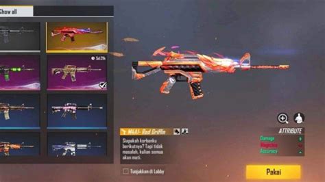 Skin Senjata Tersakit Di Free Fire X