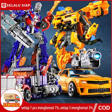 Robot Transformer Optimus Primer Bumbblebee Mainan Robot Robotan Action