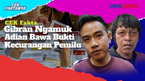 Cek Fakta Gibran Ngamuk Adian Napitupulu Tunjukkan Bukti Kecurangan