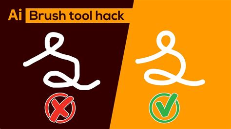 Adobe Illustrator Brush Tool Hack Adobe Illustrator Tutorial YouTube