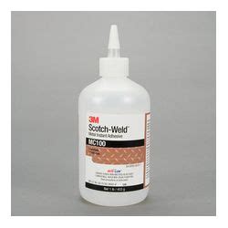 3M MC100 Scotch Weld TM Metal Instant Adhesive Clear 1 Pound Micro