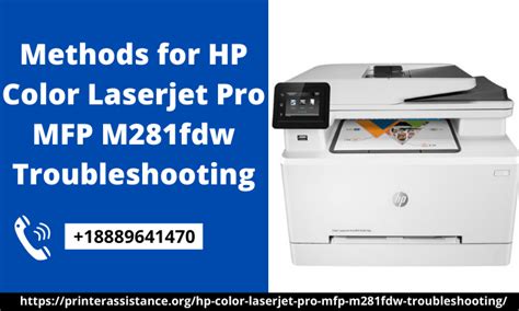 Methods for HP Color Laserjet Pro MFP M281fdw Troubleshooting - printerAssistance - Medium