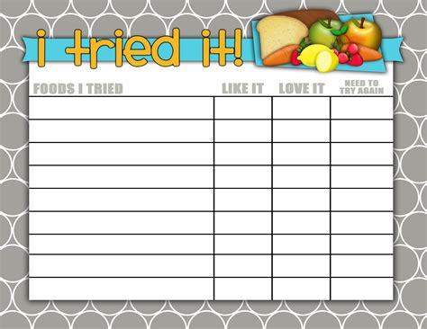 7 Best Images of Kids Healthy Food Chart Printable - New Food Chart for ...