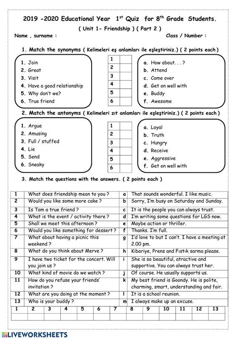 Free Printable Adult Friendship Worksheets Printable Worksheets