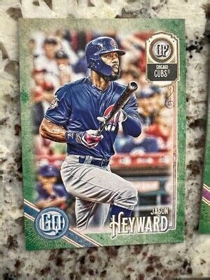 2018 TOPPS GYPSY QUEEN GREEN PARALLEL CARD CHICAGO CUBS JASON HEYWARD