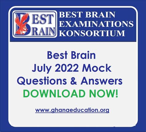 Best Brain July Mock Questions Answers For October Candidates