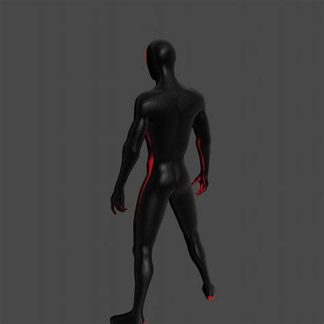 Miles Morales Suit From Spiderman Across The Spider Verse 3d Model Cgtrader